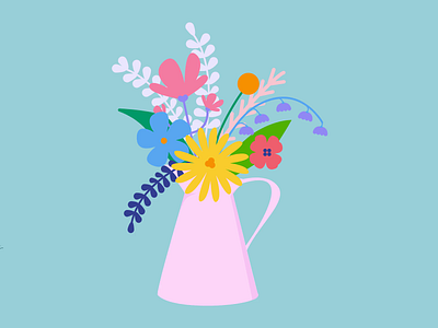 Animated Spring Flower Bouquet | Motion Graphics Inspo 2d animation animation design flower animation flower design flower illustration graphic design illustration motion graphics nature animation nature illustration spring animation spring illustration svg animation