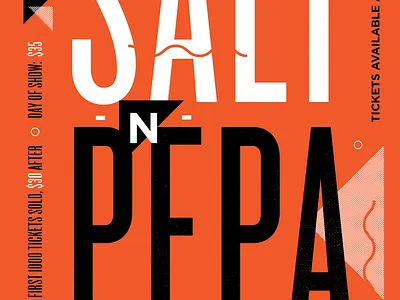 Salt N Pepa orange poster salt n pepa typography