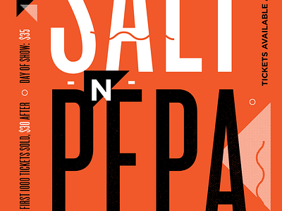 Salt N Pepa orange poster salt n pepa typography