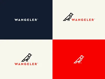 Wangeler variantes bird brand graphisme icon logo oiseau pictogramme suisse swiss