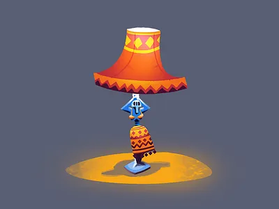 Lamp concept dance design game interior kits lamp light mexican skull style