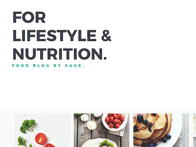 Sage Food Blog blog food restaurant theme wordpress