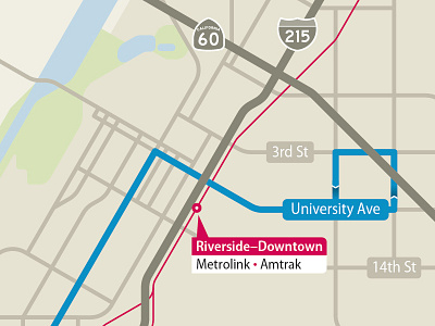 Streetcar Map california cartography highway map railroad riverside streetcar transit transportation