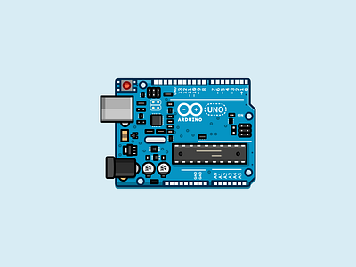 Arduino Uno Rev 3 arduino blue circuit illustration simple