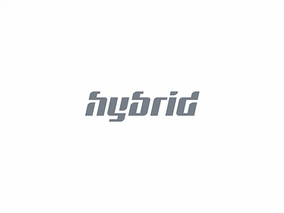 Hybrid boat branding custom hybrid logo race speed sport type typography water