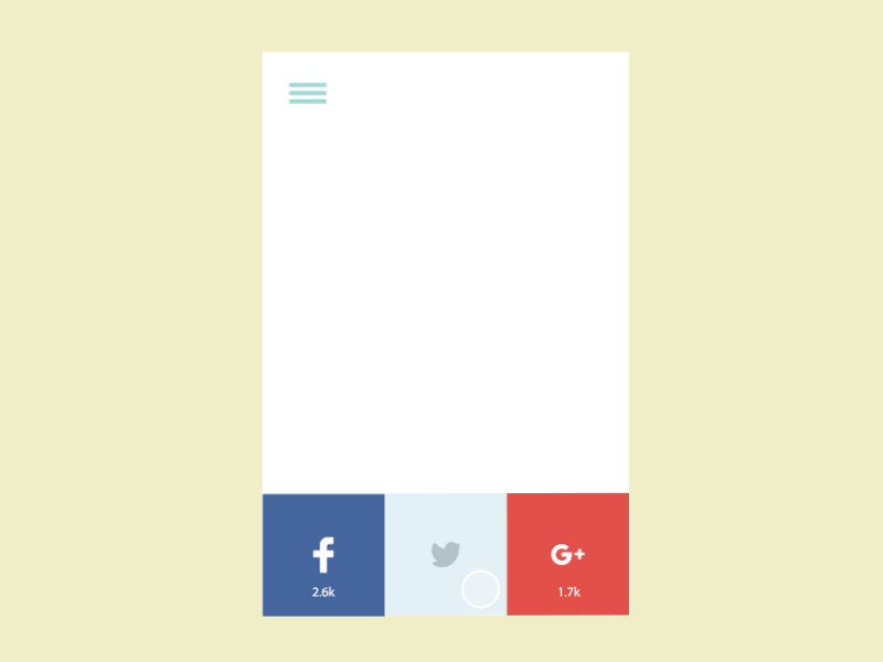 DailyUI Social Share dailyui