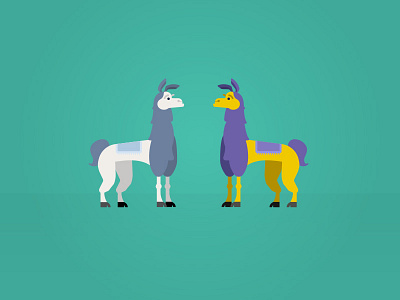 Llamas illustration llama vector