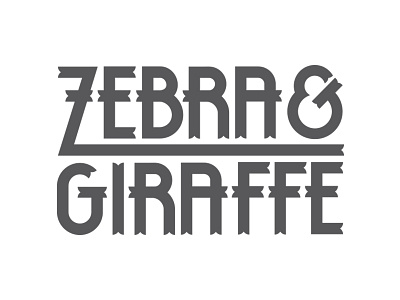 Zebra & Giraffe 2 ampersand band giraffe logo music rock zebra