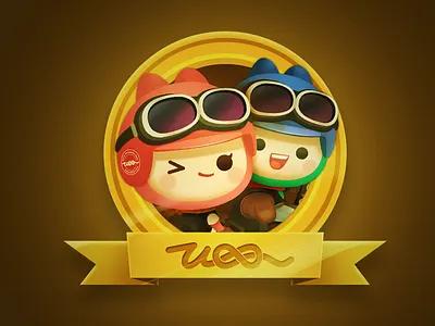 xiao tuan badge badge cute meituan texture