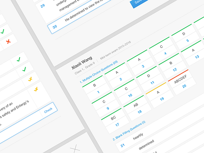 Answer-checking page ayo check education fault platform right score student study test ui webapp