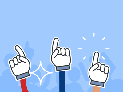 Facebook Sports Stadium cubstudio desig facebook foamfinger gif loop sport vector