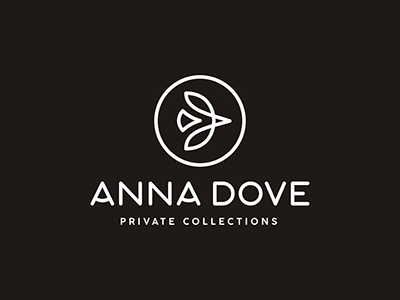 Anna Dove ad anna clothes design diamond dove flower logo monogram