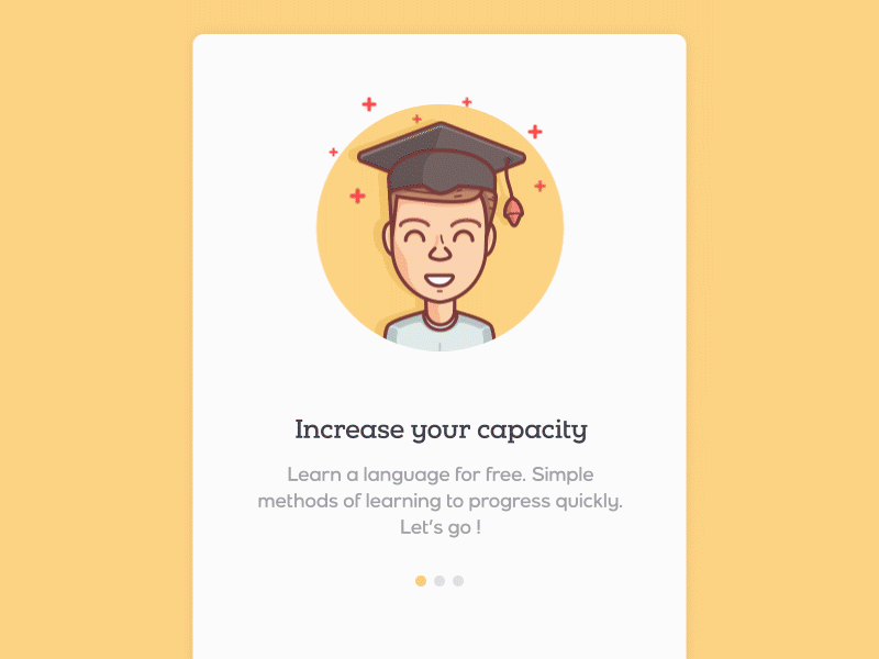Onboarding after animation app effect flat illustration