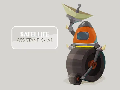 satellite character color ios robot