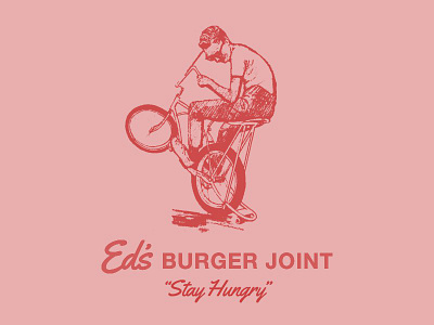 "Stay Hungry" burger mississippi tshirt wheelie