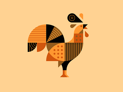 Henrik the Hen. chicken chickens hen illustration peacock poultry