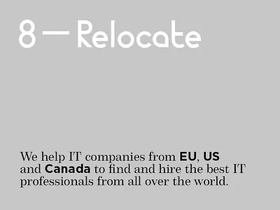 8—Relocate branding id identity layout lettering logo logotype typography