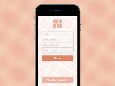 Sign Up Screen app iphone sign up signup
