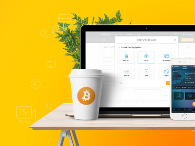 Add Funds to Vault bitcoin bitgold iphone mockup