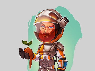 The First Space Pirate captainblondebeard harveylanot lanotdesign martian mascot the