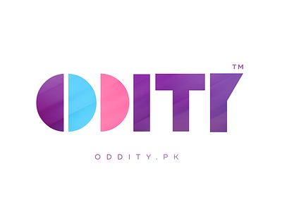 ODDITY brand geometric logo minimal shapes type