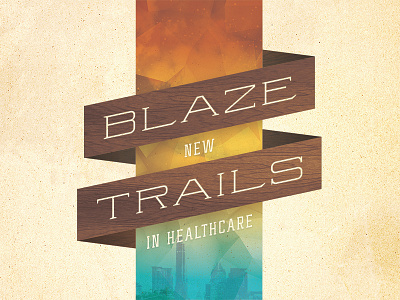 Blaze New Trails austin photoshop poster