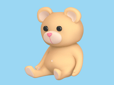 Teddy - Holiday month 14/366 3d 3d illustration adventure aida cgi holiday icon design illustration item modeling rendering teddy