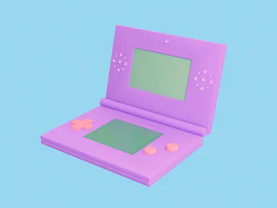 Game Boy - Holiday month 15/366 3d 3d illustration aida cgi game boy holiday icon design illustration item modeling rendering videogames