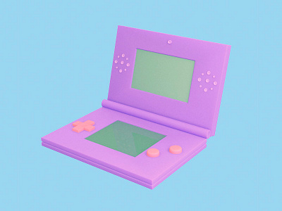 Game Boy - Holiday month 15/366 3d 3d illustration aida cgi game boy holiday icon design illustration item modeling rendering videogames