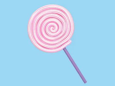 Lolly - Holiday month 12/366 3d 3d illustration adventure aida cgi holiday icon design illustration item lolly modeling rendering