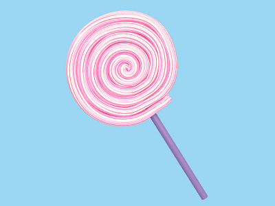 Lolly - Holiday month 12/366 3d 3d illustration adventure aida cgi holiday icon design illustration item lolly modeling rendering