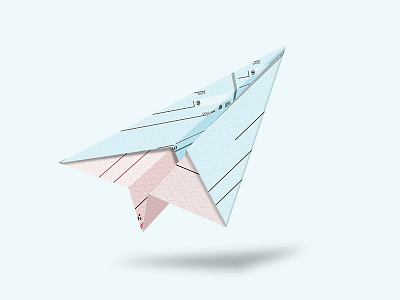 The Last Flight of the Paper Check checks paper photoshop