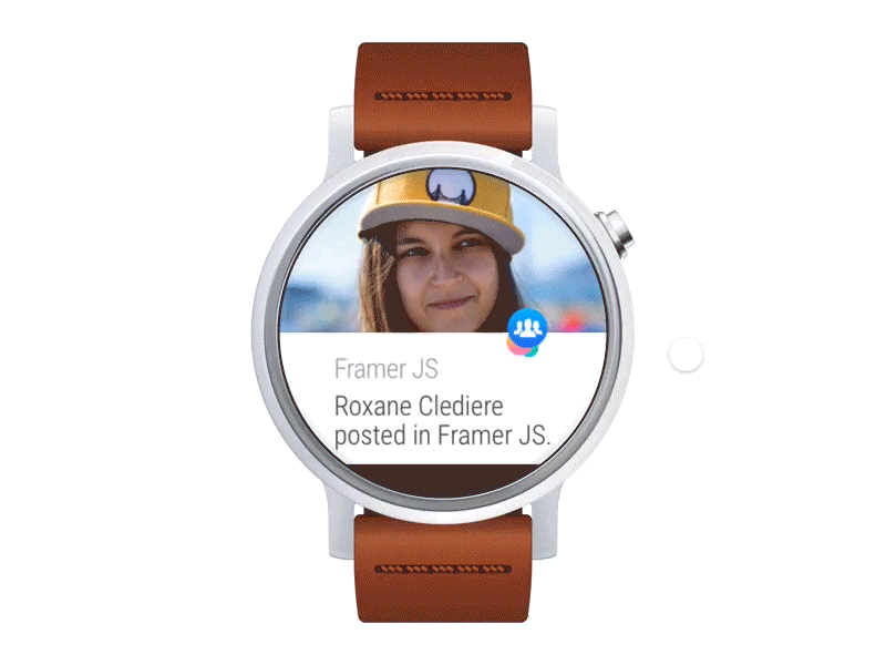 Android Wear Framer Prototype android wear framer freebie freebies material design moto 360 sketch smartwatch