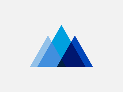 Summit blue cold cool mountain mountains overlap peak peaks snow summit triangle triangles