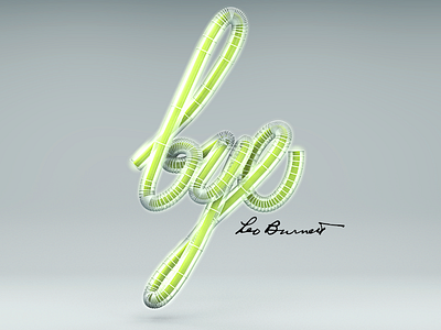 Bye Leo Burnett México c4d glow leoburnett méxico tipography