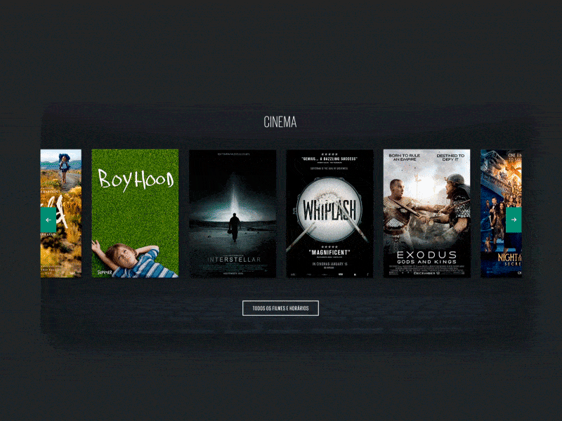 Movies module concept concept gallery movies web website