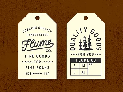 Hangtag Design folks hangtag label vintage