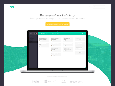 Wiplo Home Page design green saas ui w web wiplo