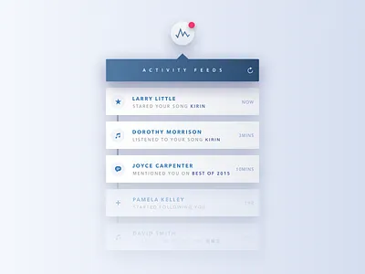 Activity Feed 047 activity feed dailyui