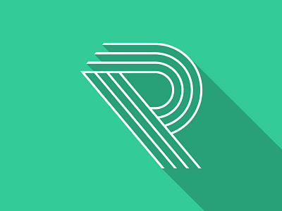 R logo Icon clean flat icon linear logo logo design minimal modern r simple