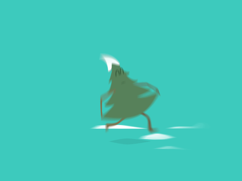 Tree Picking animation character christmas christmas tree gif motion motion graphics nature