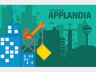 Optimize with Applandia applandia design poster