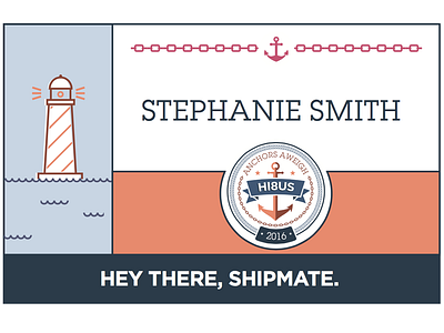 Event Nametags name tags nautical