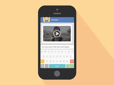 app design 2d app chat design icon illustrator iphone mobile smartphone ui