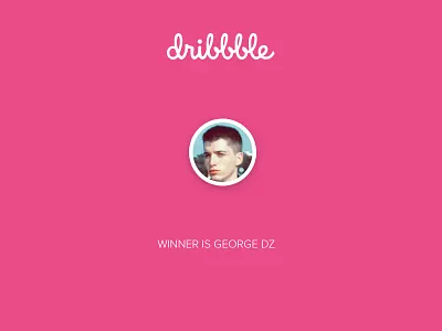 Dribble Invite Winner draft dribbble
