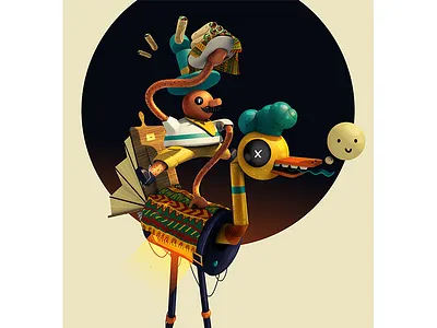 Burrito Man burritos c4d mexican pattern ps