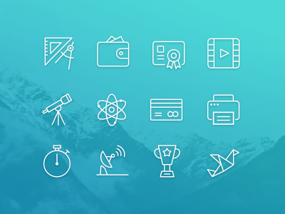 Thin Line Icons icon bundle icon pack icon set icons line minimal outline stroke thin ui vector