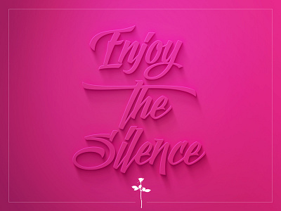 Depeche Mode Are Quite Happy 3d depeche mode goth happy illustration lighting logo magenta photoshop shadow simple type