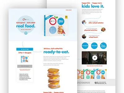 Revolution Foods button design diet field food header health natural navigation typography ui web