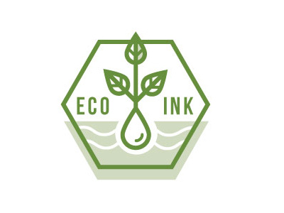 Eco Options eco eco friendly green growth hexagon icon illustration ink leaf plant printer printing